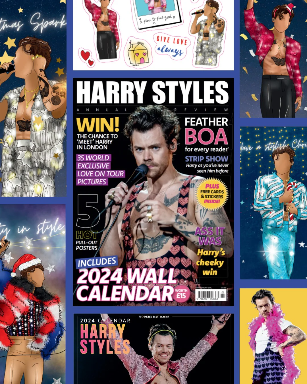 Harry Styles Annual & Calendar 2024 Magazine + Card & Stickers & Posters (In Stock) - Image 3
