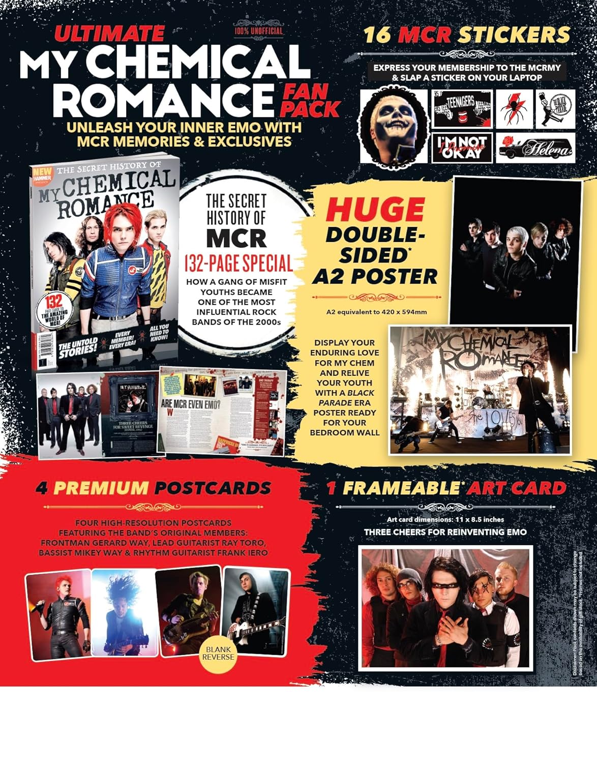 My Chemical Romance Ultimate Fan Pack Posters Stickers Art Cards Volume 2 - Image 3