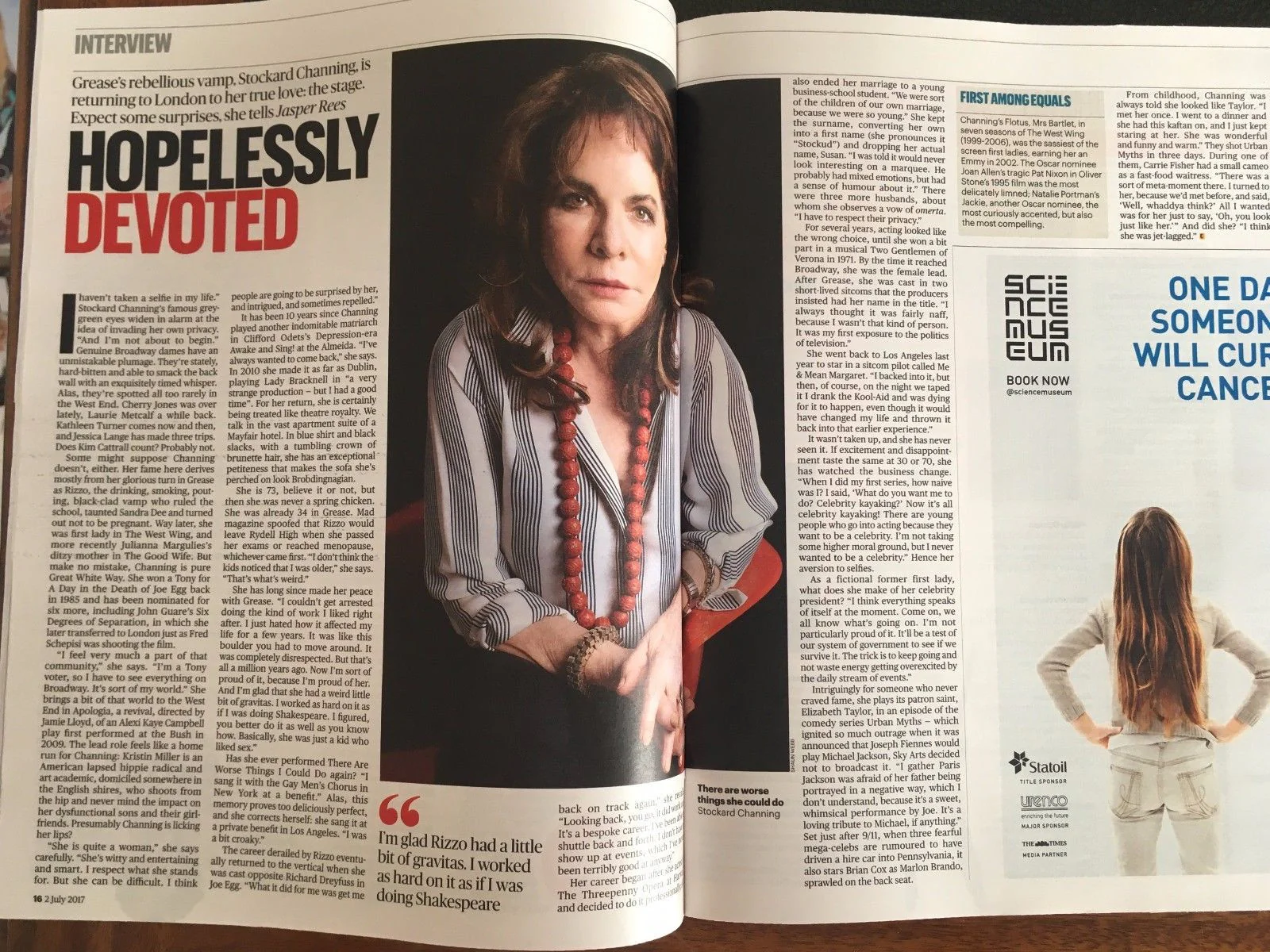 UK Culture magazine 2 July 2017 Kirsten Dunst Richard Coyle Stockard Channing - Image 3