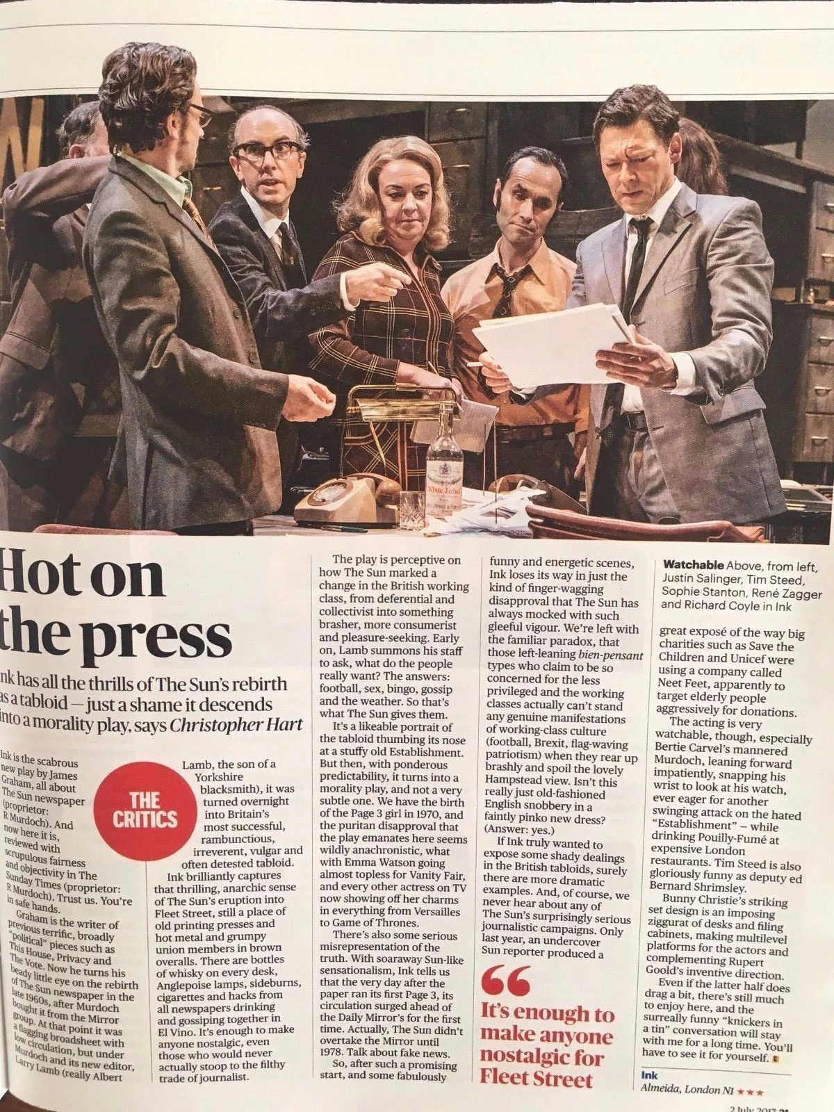 UK Culture magazine 2 July 2017 Kirsten Dunst Richard Coyle Stockard Channing - Image 4